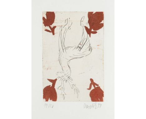 GEORG BASELITZ1938 Deutschbaselitz, Sachsen'HIRSCH' (1999) Radierung und Farbaquatinta. DM 23,5 x 16 cm, BM 58 x 45 cm (R. 63