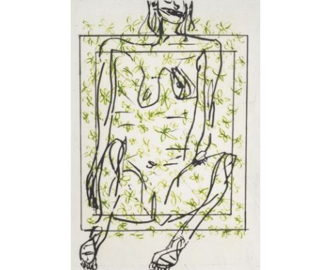 GEORG BASELITZ1938 Deutschbaselitz, Sachsen'1001 NACHT - DIE GESCHICHTE DES LASTTRÄGERS UND DER DREI DAMEN' (1995) 4 Farbaqua