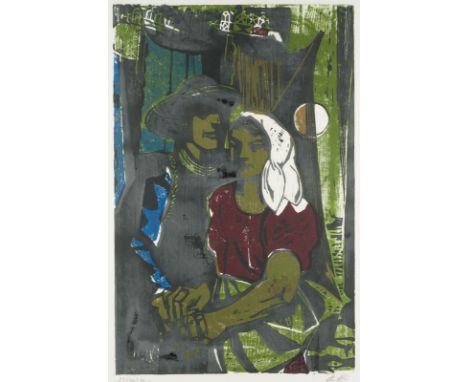 EDUARD BISCHOFF1890 Königsberg - 1974 SoestKONVOLUT VON 4 HOLZSCHNITTEN Holzschnitt auf Papier. Verschiedene Maße. Jew. signi