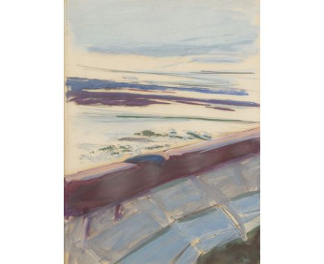 NORBERT TADEUSZ1940 Dortmund - 2011 DüsseldorfKÜSTENLANDSCHAFT Aquarell über Bleistift auf Papier mit seitlicher Perforierung