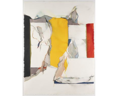 WERNER BERGES1941 Cloppenburg - 2017 Schallstadt'NERVÖSE STIMMUNG' (1994) Aquarell auf Bütten. 77,5 x 57,5 cm (R. 99 x 79 x 2