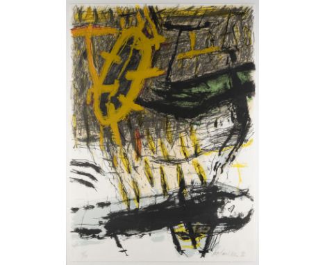 WOLFGANG TROSCHKE1947 Helmarshausen'OHNE TITEL' (1992) Farblithografie auf Bütten mit Trockenstempel 'Printed by Limited'. BM