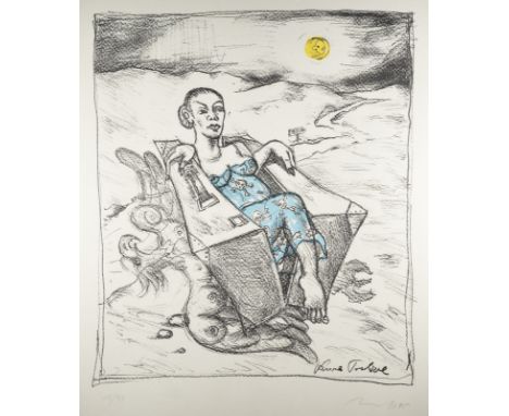 JÖRG IMMENDORFF1945 Bleckede - 2007 Düsseldorf'ANNA TRUE LOVE' (1995) aus: The Rake's Family Lithografie auf Bütten. SM 139 x