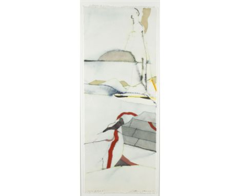 WERNER BERGES1941 Cloppenburg - 2017 SchallstadtZWEI ARBEITEN 'KURZE GESCHICHTEN' UND 'FIGUR IN DER ECKE' (1993/94) 2 Aquarel