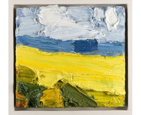 KLAUS FUSSMANN1938 Velbert'RAPS AN DER OSTSEE BEI OHRFELDHAFF' (2005) Öl auf Leinwand. 30 x 32 cm (R. 58 x 60,5 cm). Unten re