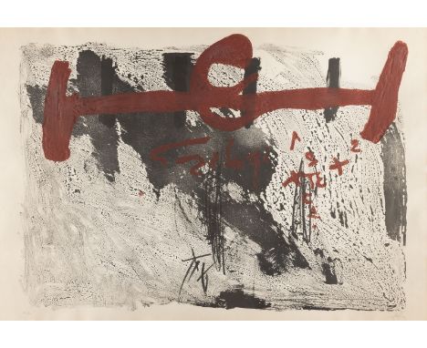 ANTONI TÀPIES1923 Barcelona - 2012 ebenda'TACHES ET CHIFFRES' (1972) Radierung und Lithografie mit Carborundum auf Velin. SM 