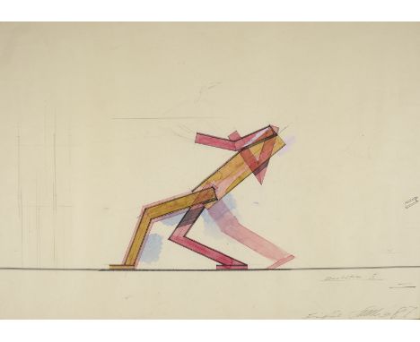 STEFAN WEWERKA1928 Magdeburg - 2013 Berlin'EXEKUTION I' (1987) Mischtechnik auf Papier. SM 49 x 69 cm (R. 51 x 71 cm). Unten 