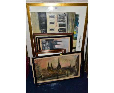 CAVAN CORRIGAN (BRITISH 1942) FOUR LICHFIELD STREET SCENES, all bearing signatures, oils on board, largest size approximately