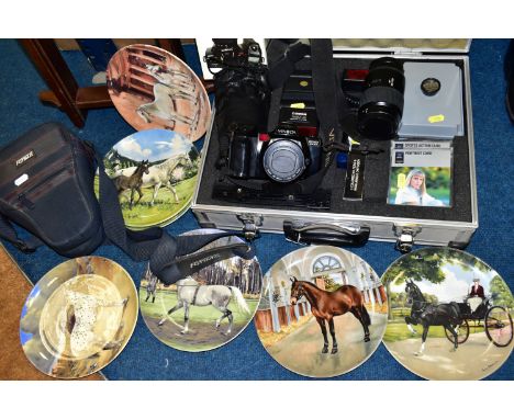 A COLLECTION OF EIGHT SPODE 'NOBLE HORSE' PLATES 1988, 1989, 1990, The Hackney, The Cleveland Bay, The Hanoverian, The Appalo