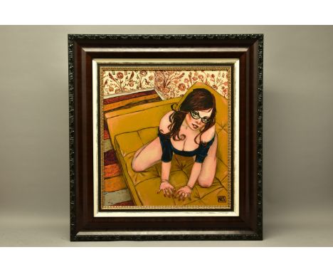 TODD WHITE (AMERICA 1969) 'MY BRAND NEW PISTOL', a signed limited edition print depicting a female figure kneeling on a couch