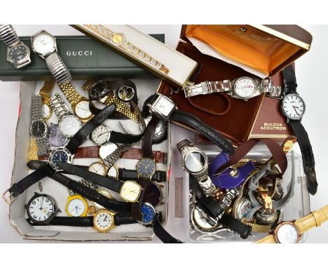 AN ASSORTMENT OF WRISTWATCHES, a Swiss Army quartz wristwatch with white dial, a Citron quartz wristwatch with blue dial, a V