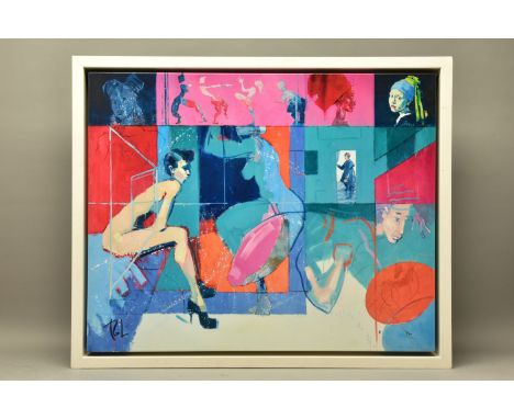 TOBY MULLIGAN (BRITISH 1969) 'PROVOCATIVE INFLUENCE', a signed artist proof print depicting female figures, 3/50 with certifi