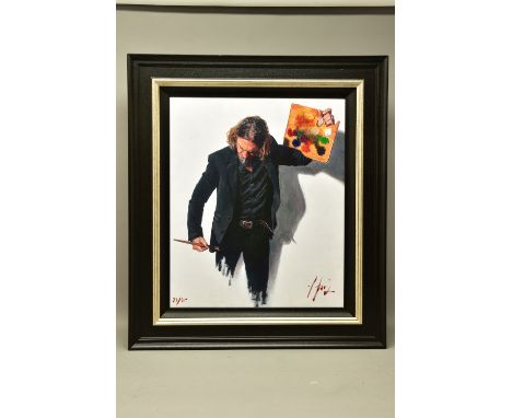 FABIAN PEREZ (ARGENTINA 1967) 'NEO-EMOTIONALISM THE NEW ERA', a signed limited edition self-portrait print, 23/95 with certif