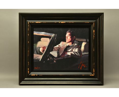 FABIAN PEREZ (ARGENTINA 1967) 'LATE DRIVE II', a male figure in a convertible car, signed limited edition print, 54/95 with c