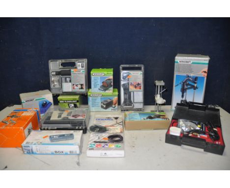 A COLLECTION OF MINICRAFT POWERTOOLS, to include two Minicraft hobby drill kits MB1000, Minicraft orbital sander MB560, Minic