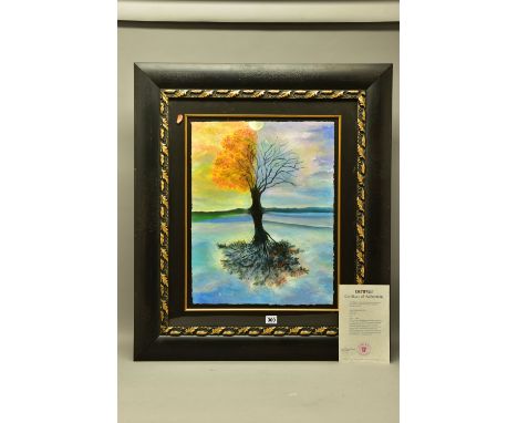 DAVID NAJAR (ISRAEL 1962) 'THE SEASONS', a limited edition giclee print depicting a solitary tree at each stage of the four s