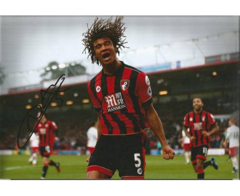 Nathan Ake Signed Bournemouth football 8x12 Photo . Good condition.  All signed items come with our certificate of authentici