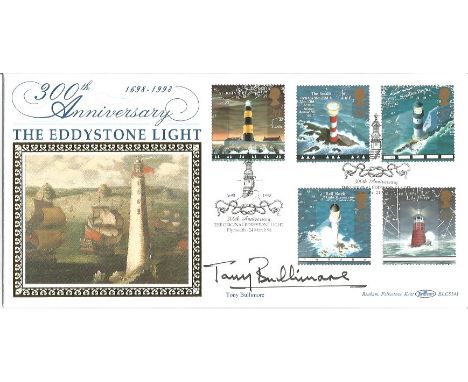 The Eddystone Light 300th Anniversary FDC. Signed by Tony Bullimore. 24/4/1998 Plymouth postmark. Good condition.  All signed