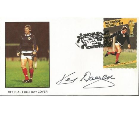 Kenny Dalglish signed Tuvalu World Cup football FDC. Good condition.  All signed items come with our certificate of authentic