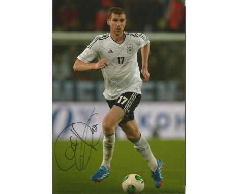 Per Mertesacker Arsenal Signed Germany football 8x12 Photo . Good condition.  All signed items come with our certificate of a