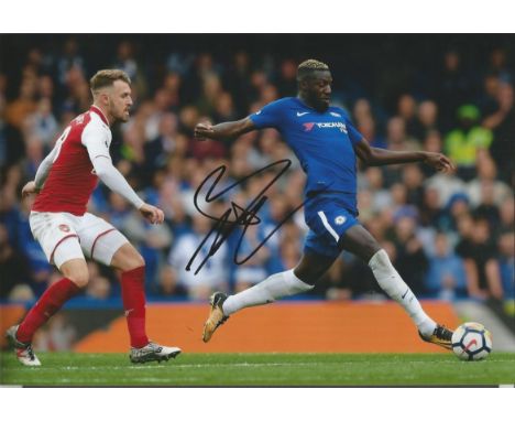 Tiemoue Bakayoko Signed Chelsea football 8x12 Photo . Good condition.  All signed items come with our certificate of authenti