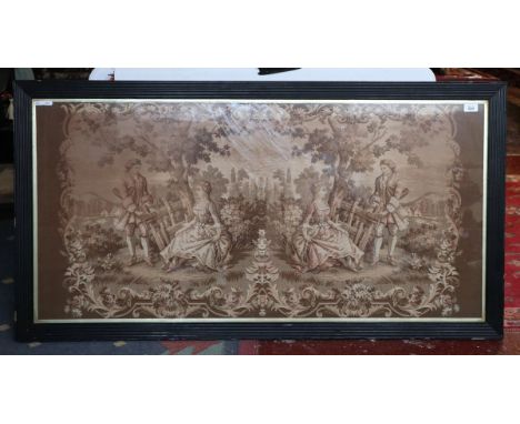 Large framed tapestry - Approx 136cm x 72cm