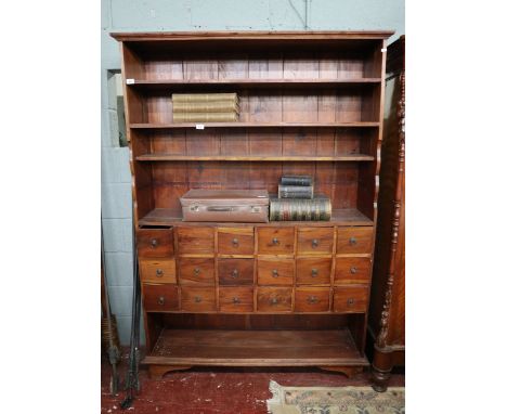 Multi drawer shelf unit - Approx size: W: 132cm, D: 39cm, H: 190cm