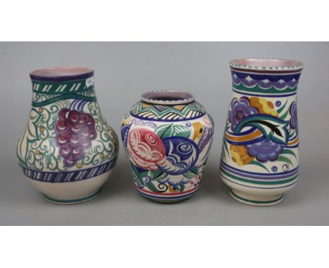 Collection of Poole pottery 