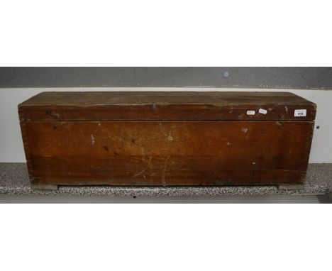 Vintage wooden tool box with internal drawers and collection of vintage hand tools - Approx W: 92cm D: 21cm H: 29cm