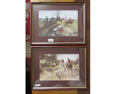 2 hunting themed framed prints 
