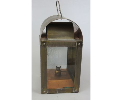 Brass oil lantern 