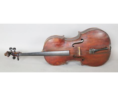 An early 20th century English cello, the interior bearing paper label detailed 'J.W. Owen Maker, Leeds', indistinctly dated '