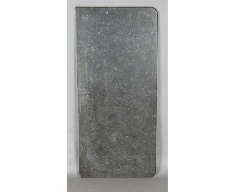 A 19th century French grey veined marble commode top, 126cm x 58cm.Buyer’s Premium 29.4% (including VAT @ 20%) of the hammer 