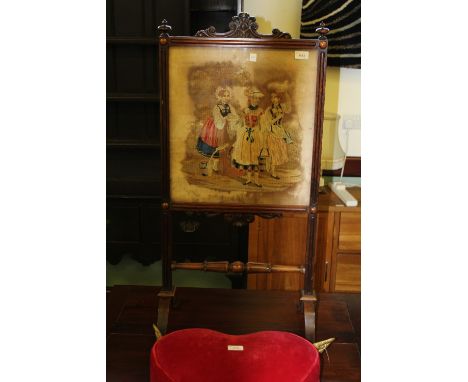 William IV Rosewood Firescreen