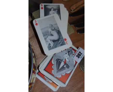 A Packet of Erotic Playing Cards.