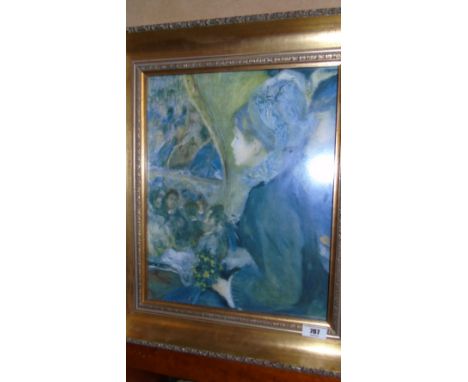 A 20th Century Coloured Print in a Gilt Frame; after the original.