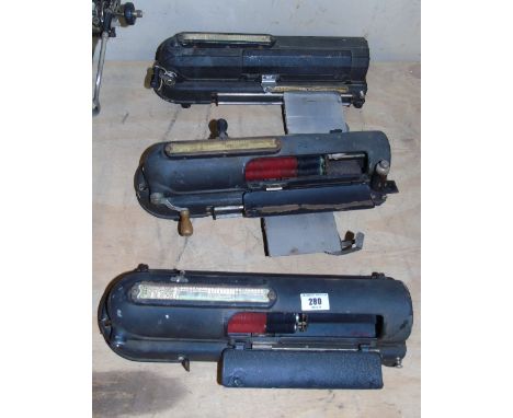 Three Vintage Todd Co. Cheque Writers.