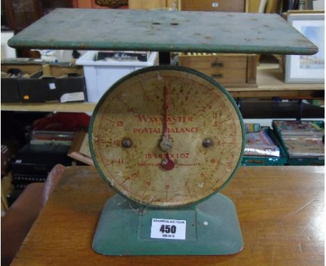 A Vintage Waymaster Postal Balance Scales.
