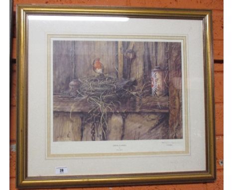 A Signed Colour Print by Brian Hanlon, 'Spring Cleaning'.