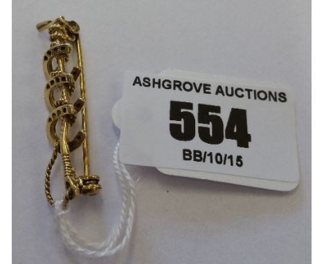 A Silver Gilt Hunting Broach.