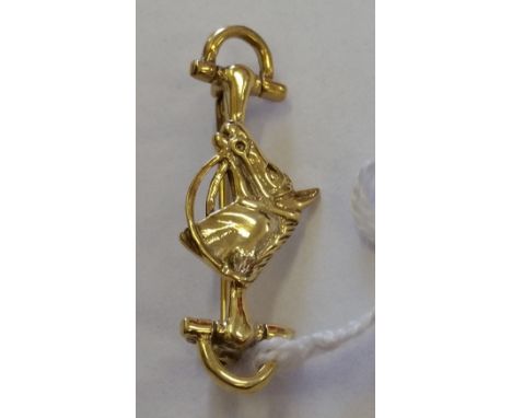 A Silver Gilt Hunting Brooch.