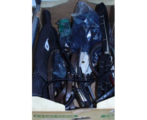 A Box To Include A Show Helmet, One Pair Of Boots, Stirrups Grips, Training And Others.