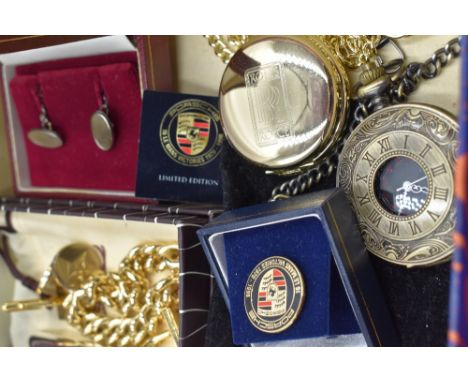 A small selection of gents jewellery including HM silver cufflinks, gold plated cufflinks and bracelet, signet ring, Porsche 