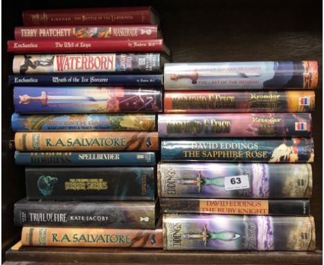 A collection of good sci-fi and fantasy books including some first edition books by David Eddings.