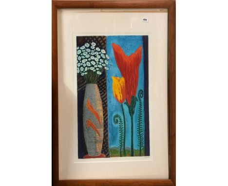 A Peter Ford pencil signed limited edition 15/25 lithograph entitiled 'Wild and Cultivated', framed size 83 x 98cm together w