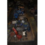 (7) Pallets of various valves, valve parts & pump parts including Wallworth, DeZurick & Mogas