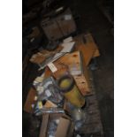 (4) Pallets of miscellaneous pump parts, valves, valve parts & Flowserve components.