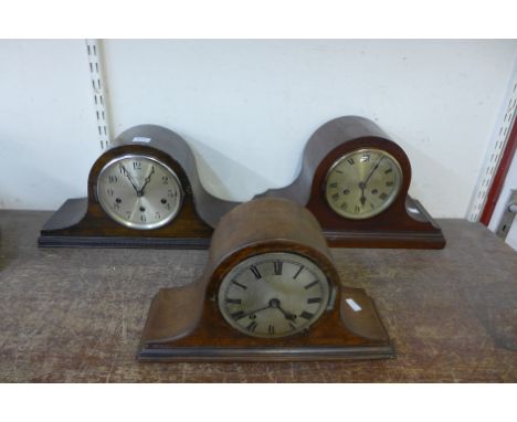 Three mantel clocks