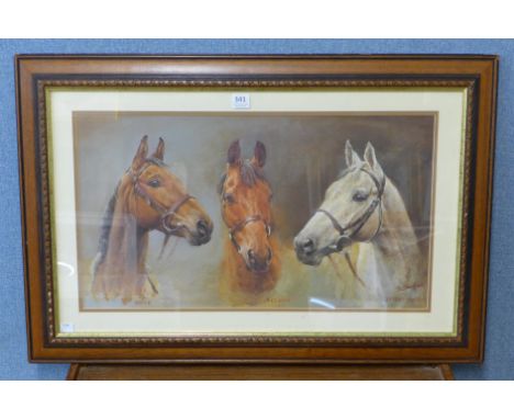 A We Three Kings print, framed