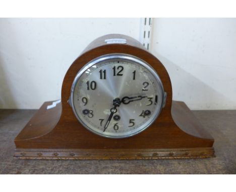 A mahogany Whittington chime mantel clock
